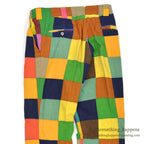 1970's DARIEN SPORT SHOP INDIA MADRAS CRAZY PATCHWORK PANTS... W34/L29