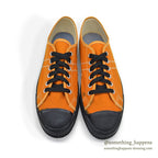 1970's DEADSTOCK UNKNOWN ORANGE/BLACK CANVAS SHOES...8