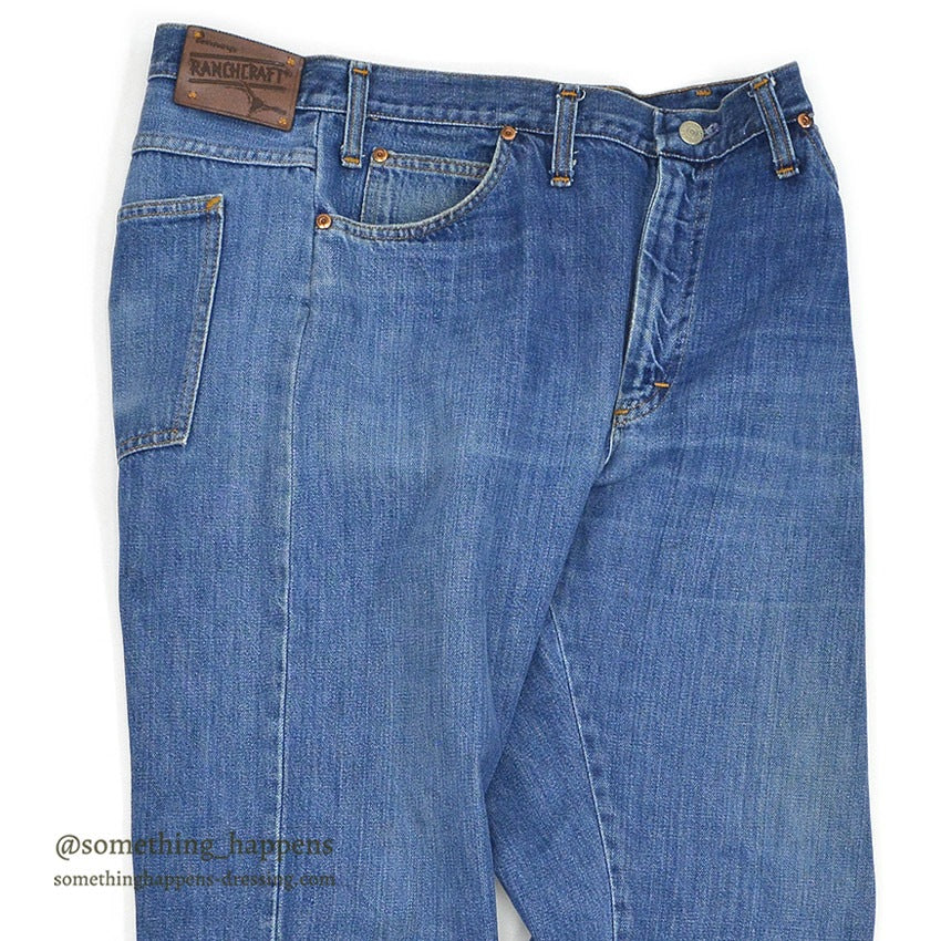 1970's JC PENNEY RANCHCRAFT DENIM PANTS...W36/L29