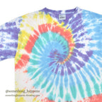 1990's STANLEY DESANTIS TIE DYE V-NECK T-SHIRT... LARGE