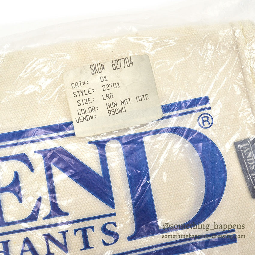 1990's DEADSTOCK LAND'S END CANVAS TOTE... LARGE