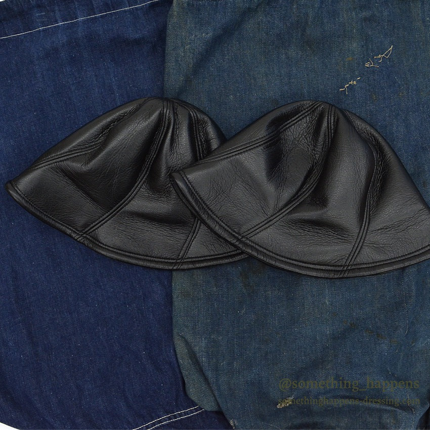 FAKE LEATHER ALL BLACK HAT 2...