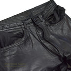 1970's~ SCULLY BLACK LEATHER PANTS...W33/L29