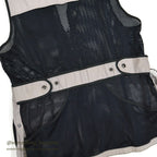 ~1980's BLACK/GRAY SHOOTING MESH VEST ...