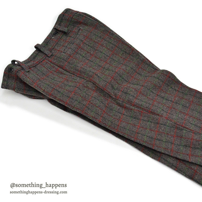 1960's ARCTIC BY COMMANDER HUNTING WOOL PANTS ... W35/L28