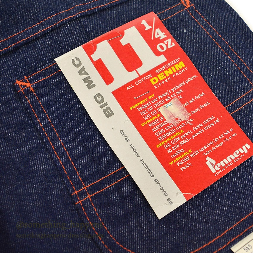 1960's DEADSTOCK BIGMAC PENNEYS DENIM PAINTER PANTS... W38/L30