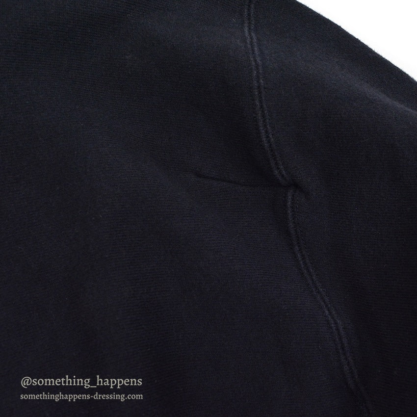 1990's CHAMPION DARK NAVY BLANK REVERSE WEAVE SWEAT PARKA... LARGE