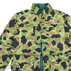 ~1980's TOUCH DOWN DUCK HUNTER CAMO REVERSIBLE DOWN JACKET...S