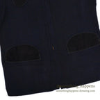 1960's SKOOKUM SHOOTING ZIP UP WOOL CARDIGAN DARK NAVY... 42