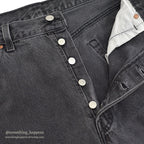 Levi's 501 BLACK DENIM PANTS FADED... W36/L30