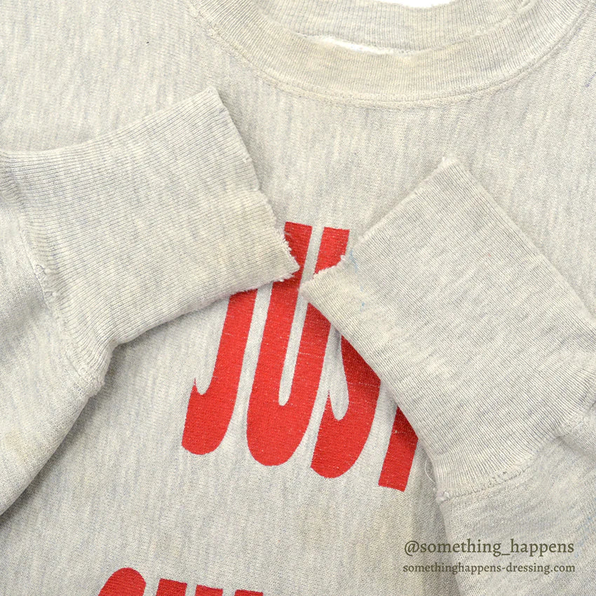 1990's CHAMPION JUST SHIP IT REVERSE WEAVE SWEAT SHIRT HEAVY WORN... XL