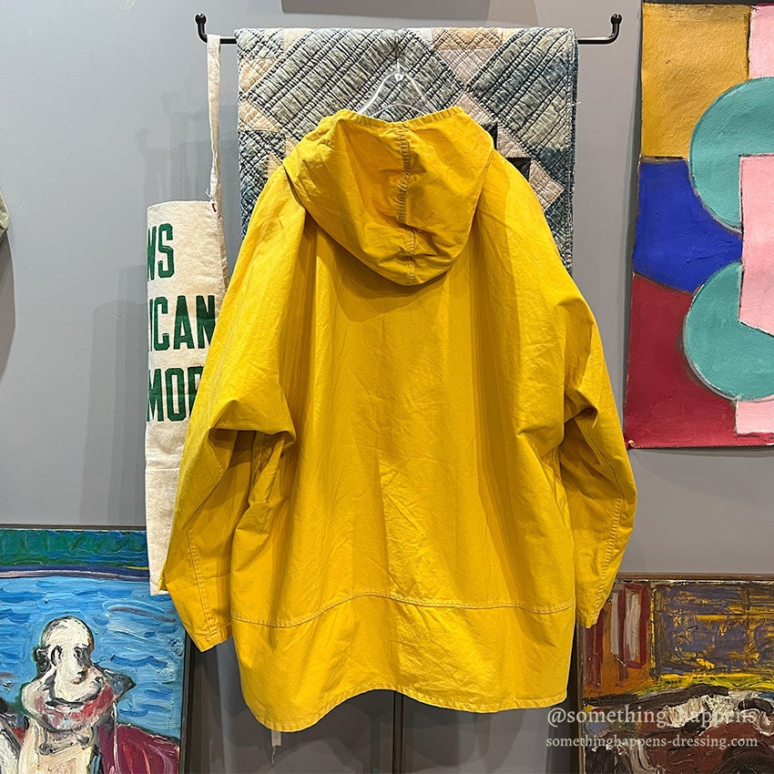 1950's~ JC HIGGINS HUNTING YELLOW COTTON PARKA...