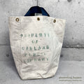 c.1960's PROPERTY OF OAKLAND PUBLIC LIBRARY CANVAS BAG...