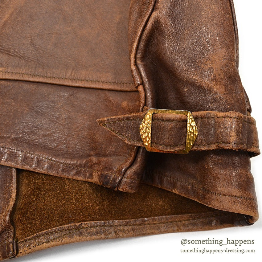 1930's HORSEHIDE BROWN LEATHER COSSACK JACKET ...