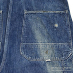 1950's HERCULES DENIM OVERALL SUN FADED ... W38/L28