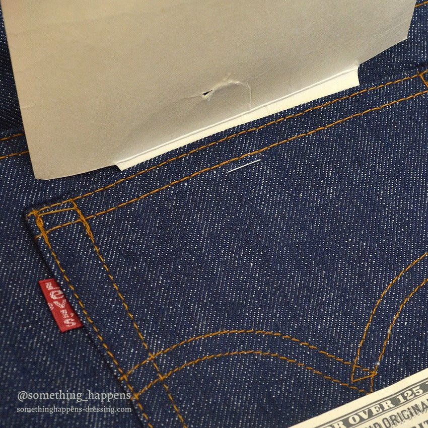 1980's DEADSTOCK Levi's 517 DENIM PANTS RED TAB Made in 1981... W33/L33