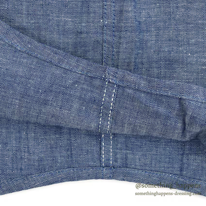 1960's DEADSTOCK BELTEX ALL COTTON CHAMBRAY L/S SHIRT... 16