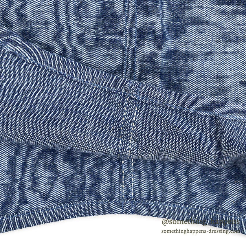 1960's DEADSTOCK BELTEX ALL COTTON CHAMBRAY L/S SHIRT... 16
