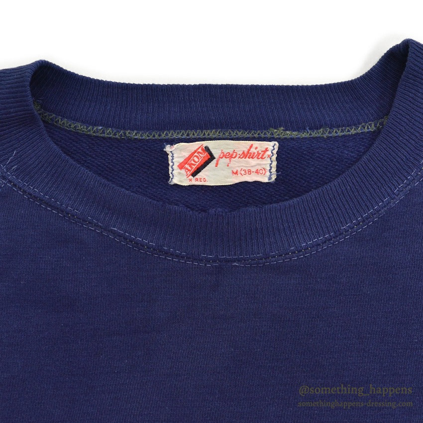 1950's AKOM NAVY FREEDOM SLEEVE BLANK SWEAT SHIRT...