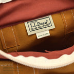 1990's~ LLBEAN CANVAS GARDEN TOTE MINI ZIP TOP ... MINT