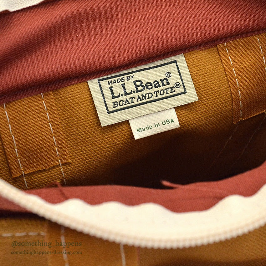 1990's~ LLBEAN CANVAS GARDEN TOTE MINI ZIP TOP ... MINT