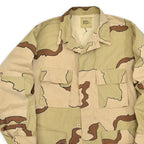 1990's USMILITARY HAND PAINT COAT, DESERT CAMO PATTERN, COMBAT... MR