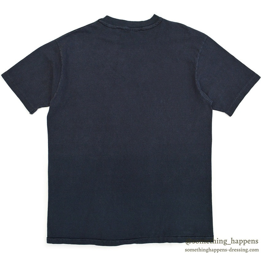 1990's BLACK FADED PLAIN POCKET T-SHIRT ...