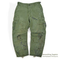 1960's USARMY JUNGLE FATIGUE PANTS POPLIN... MEDIUM-REGULAR