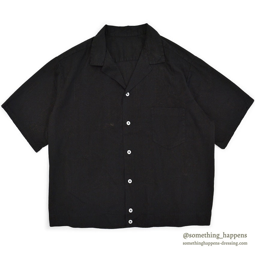 1960's~ BLACK OVERDYED S/S SHIRT ...