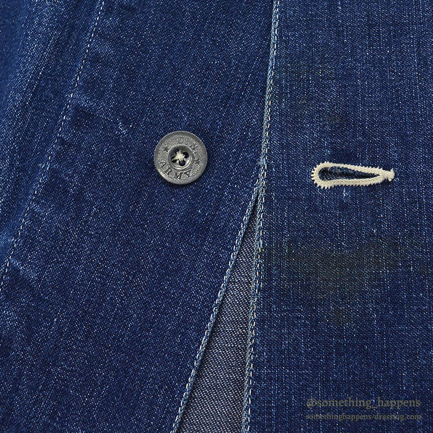 1940's U.S.ARMY WW2 DENIM COVERALL PW STENCIL ...