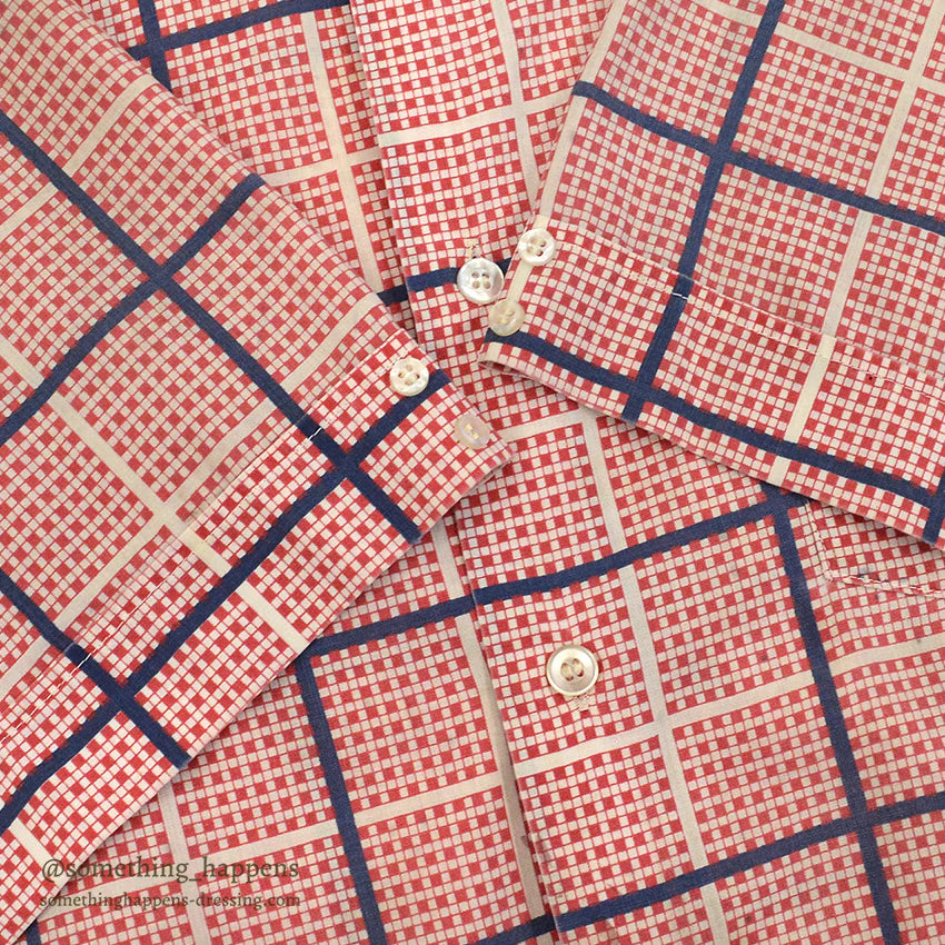 1970's BUD BERMA PLAID S/S SHIRT ... 17