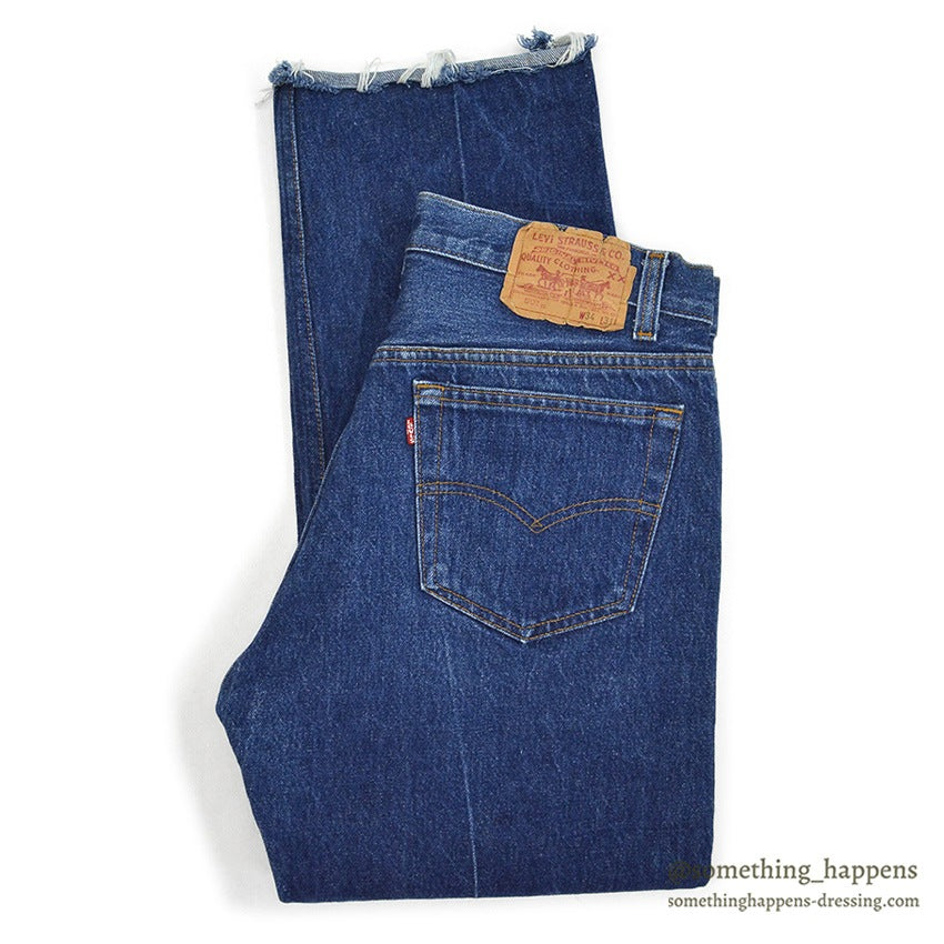 1980's Levi's 501 DENIM PANTS CHOPPED ... W32
