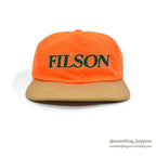 1990's FILSON OWAA ORANGE/TAN CAP...