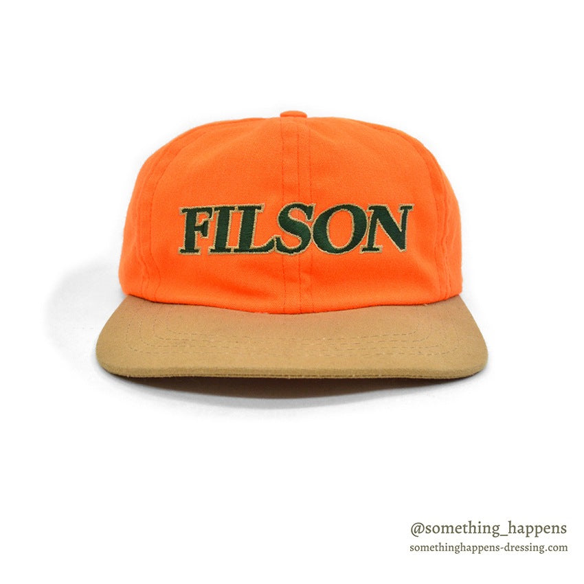1990's FILSON OWAA ORANGE/TAN CAP...