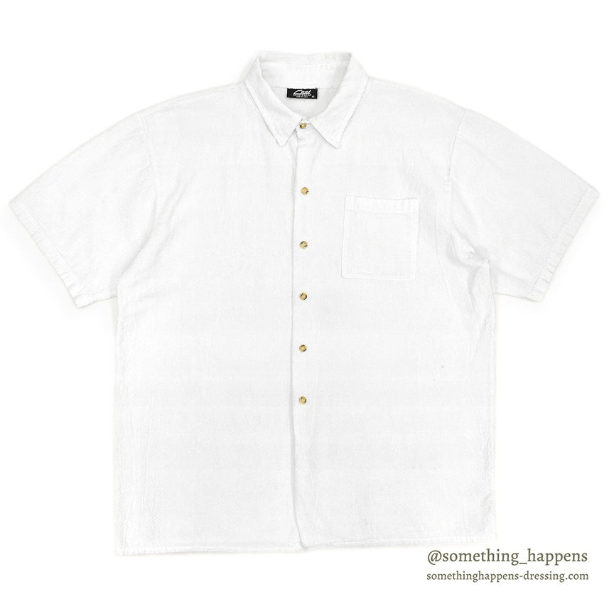 1990's COOL SPORTSWEAR WHITE COTTON S/S SHIRT ... XL