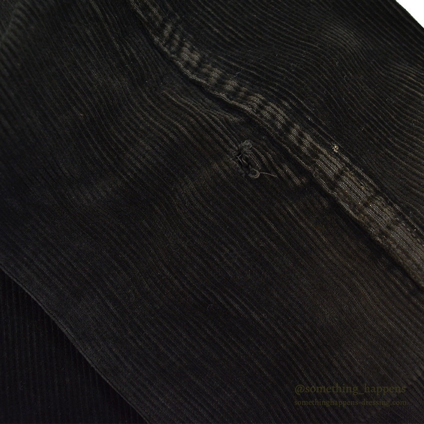 1930's UNKNOWN BLACK CORDUROY SPORT JACKET RARE...