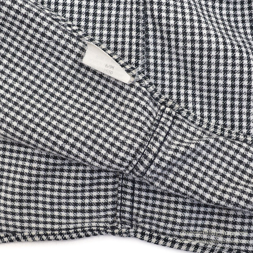 1990's LLBEAN SHEPHERD CHECK FLANNEL SHIRT...L