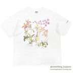 1990's HANES ORCHILDS FLOWER T-SHIRT... L