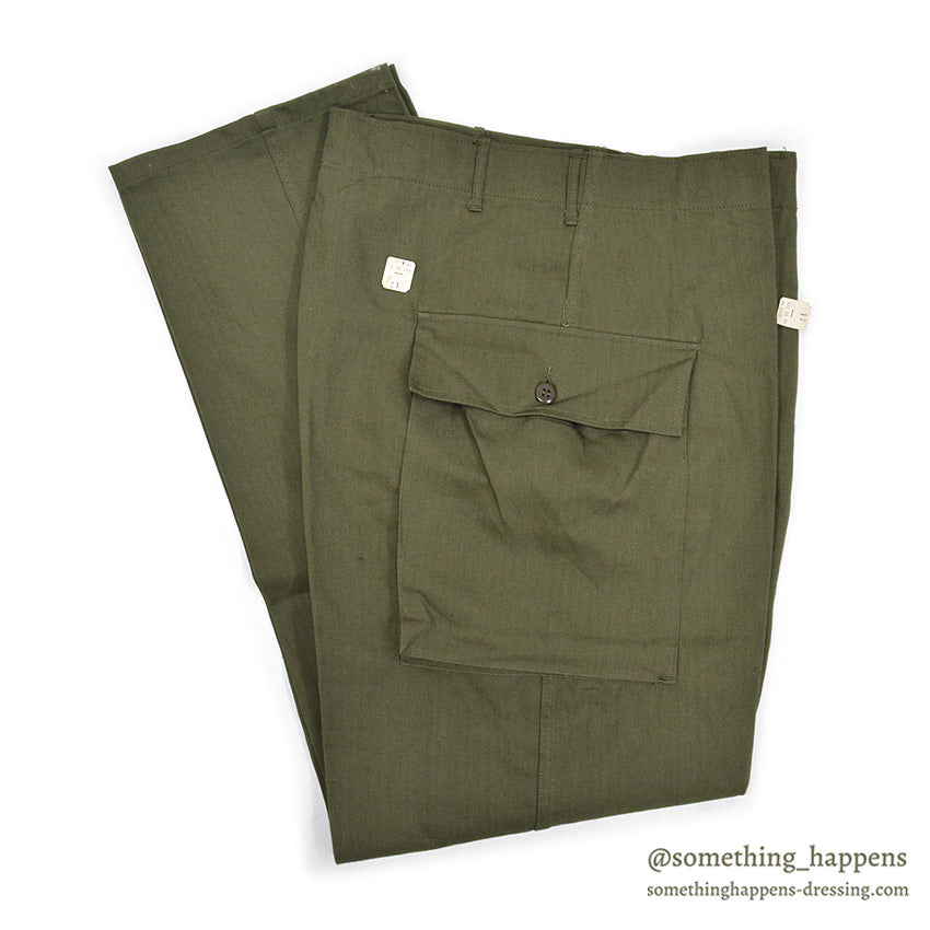 1940's DEADSTOCK U.S.ARMY WW2 M-43 HBT TROUSERS ... W36/L33