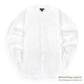 1980's J.CREW NO COLLAR WHITE SHIRT...M