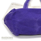 1970's LLBEAN BOAT AND TOTE PURPLE WITH ZIPPER POCKET / RARE... SMALL