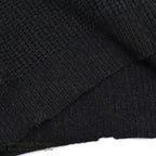 1960's TOWNCRAFT PENNEY'S WAFFLE WEAVE SWEATER BLACK ... L