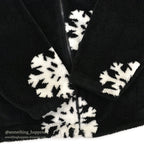 BLACK MOUNTAIN SNOW FLAKE PATTERN FLEECE JACKET...L