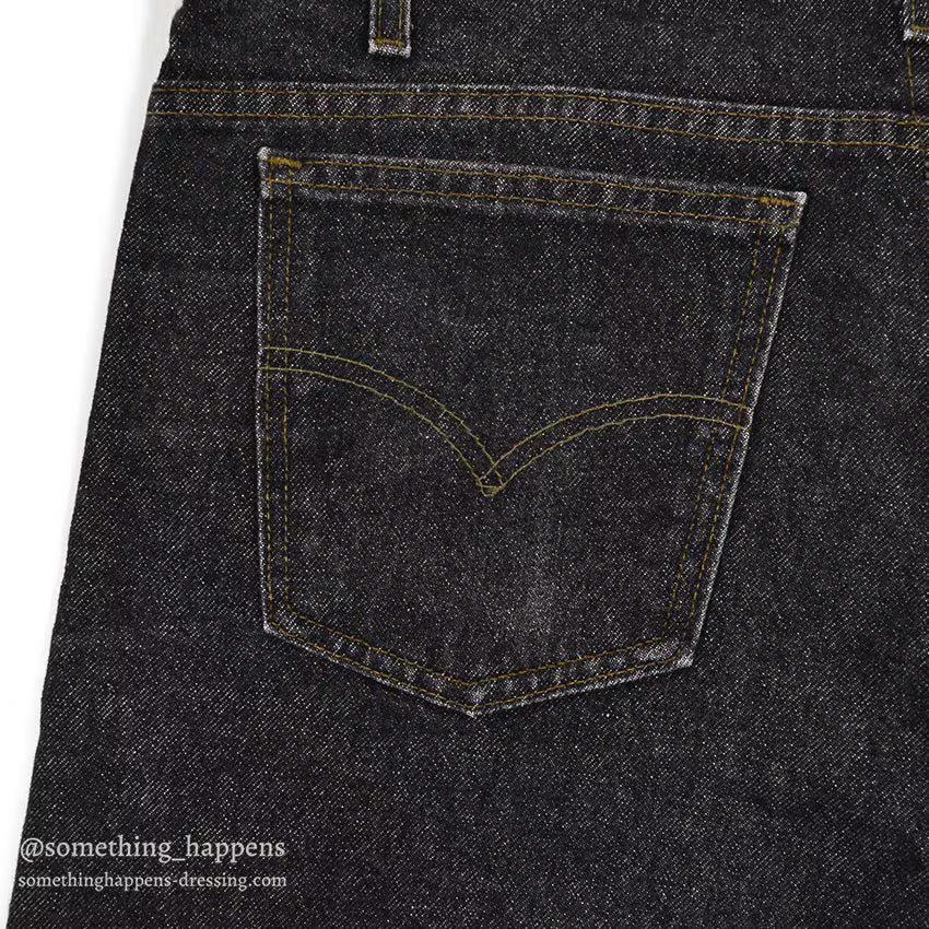 1990's Levi's 505 BLACK DENIM PANTS...W36/L30