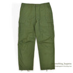 1960's DEADSTOCK U.S.ARMY JUNGLE FATIGUE PANTS / 3RD NON-RIP ... L-R