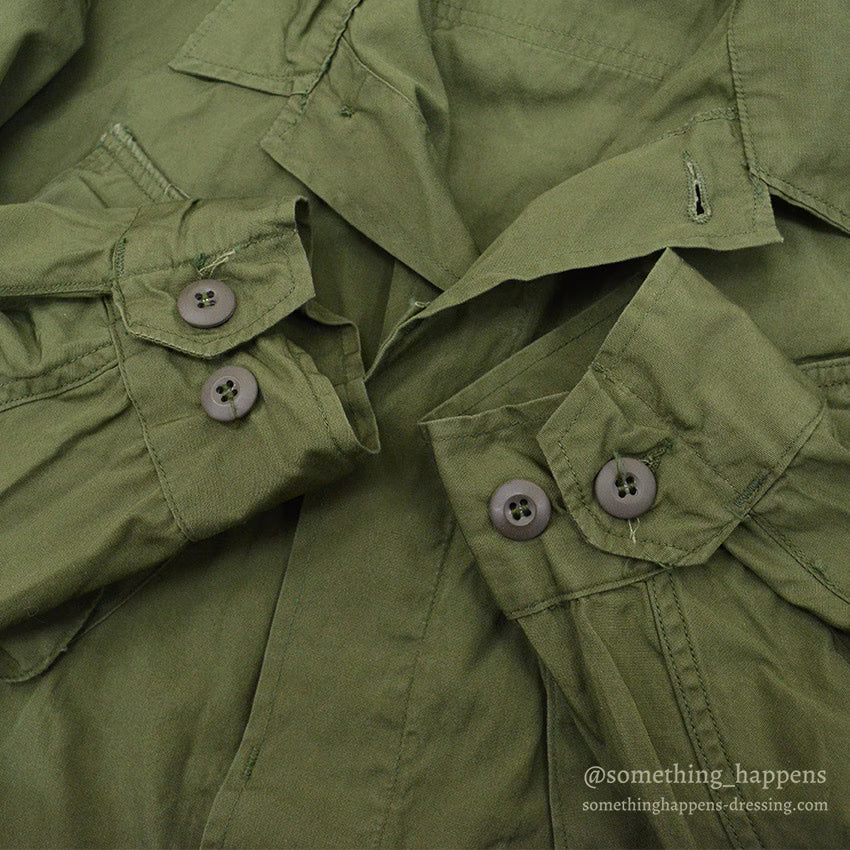 1960's USARMY JUNGLE FATIGUE JACKET / 3RD NON-RIP... LR