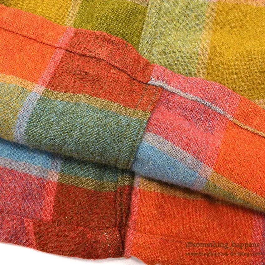~1960's Mckey's BLOCK PLAID WOOL SHIRT...