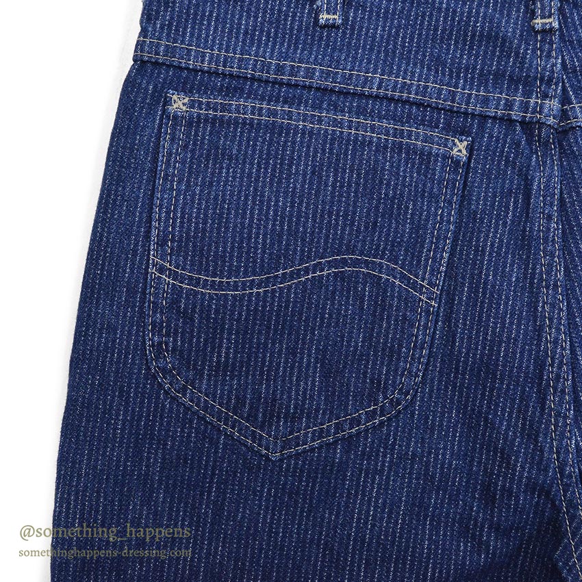 1980's Lee 203 STRIPE DENIM PANTS / TRIM FIT ... W34/L36