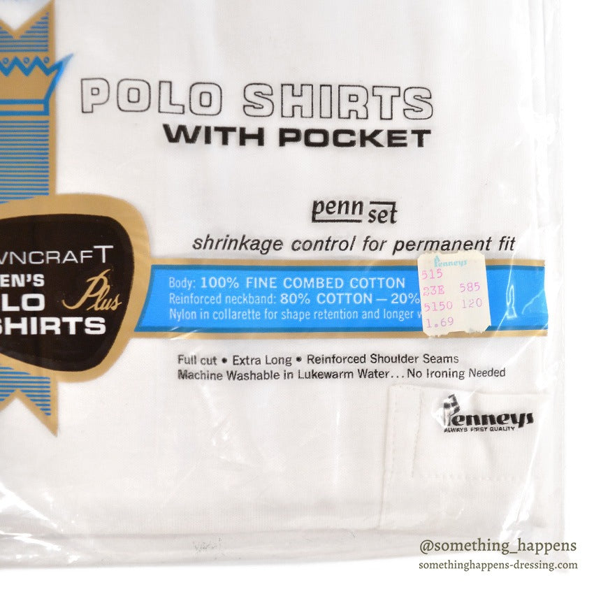 1960's~ DEADSTOCK TOWNCRAFT PENNEYS POCKET T-SHIRT ... L