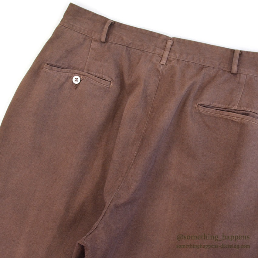 1960's OLD OVERDYED COTTON WORK PANTS... W32/L31